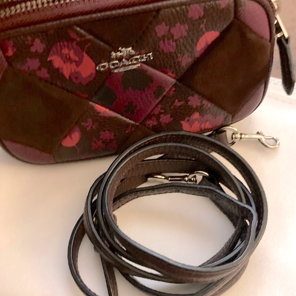 2015 Coach Oxblood Patchwork Crossbody Bag - Picture 4 of 13